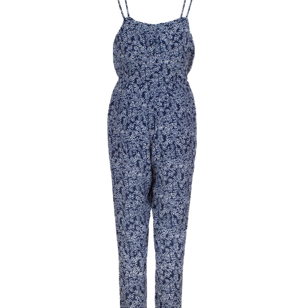 Blue Patterned Jumpsuit - image 3